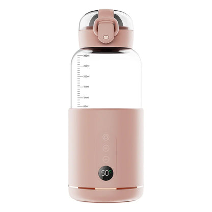 Compact Portable Bottle Warmer, Temperature Displayed
