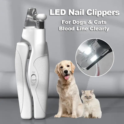 2 in 1 Dog Nail Clipper & Grinder with LED Light