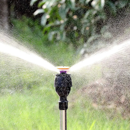 Automatic Rotating Garden Sprinkler, Retractable Tripod Design