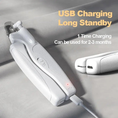 2 in 1 Dog Nail Clipper & Grinder with LED Light