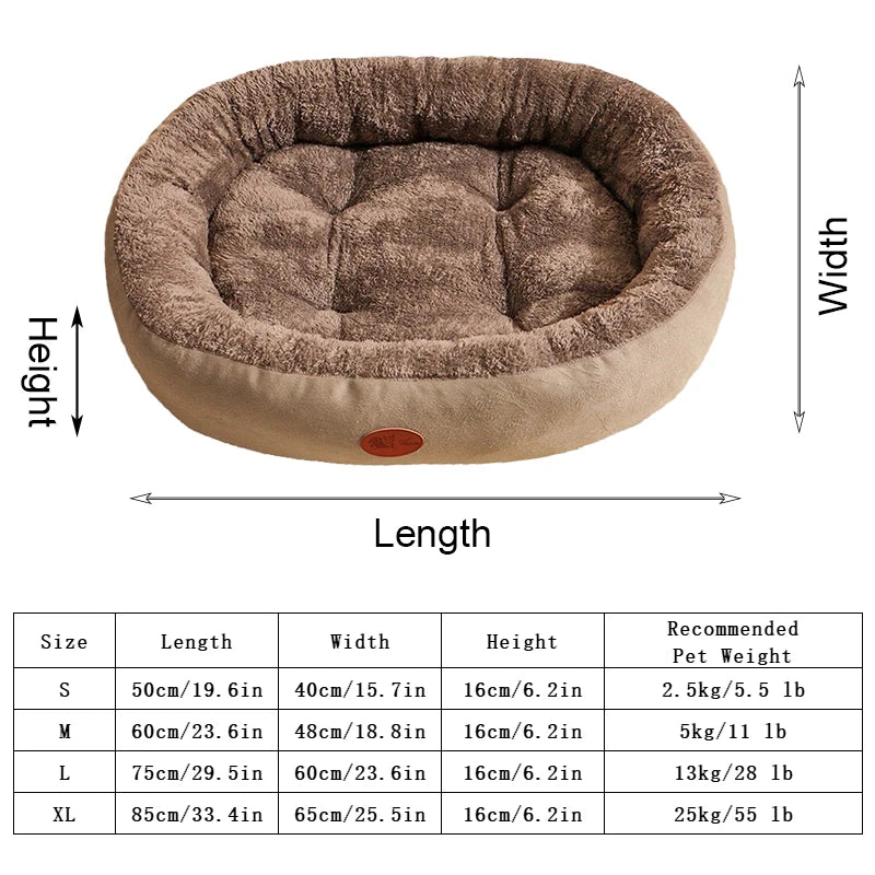 Dog Bed, Restful Sleep Nest, Plush Design
