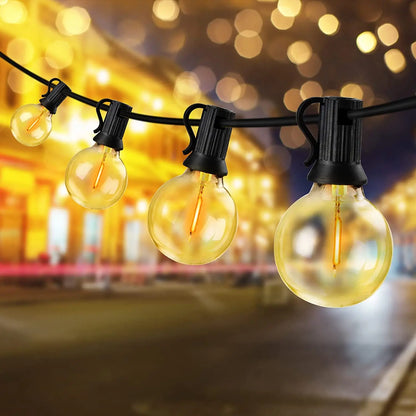 Outdoor Lighting, Ambiant Solar Bulb String Lights, Decorative Illumination