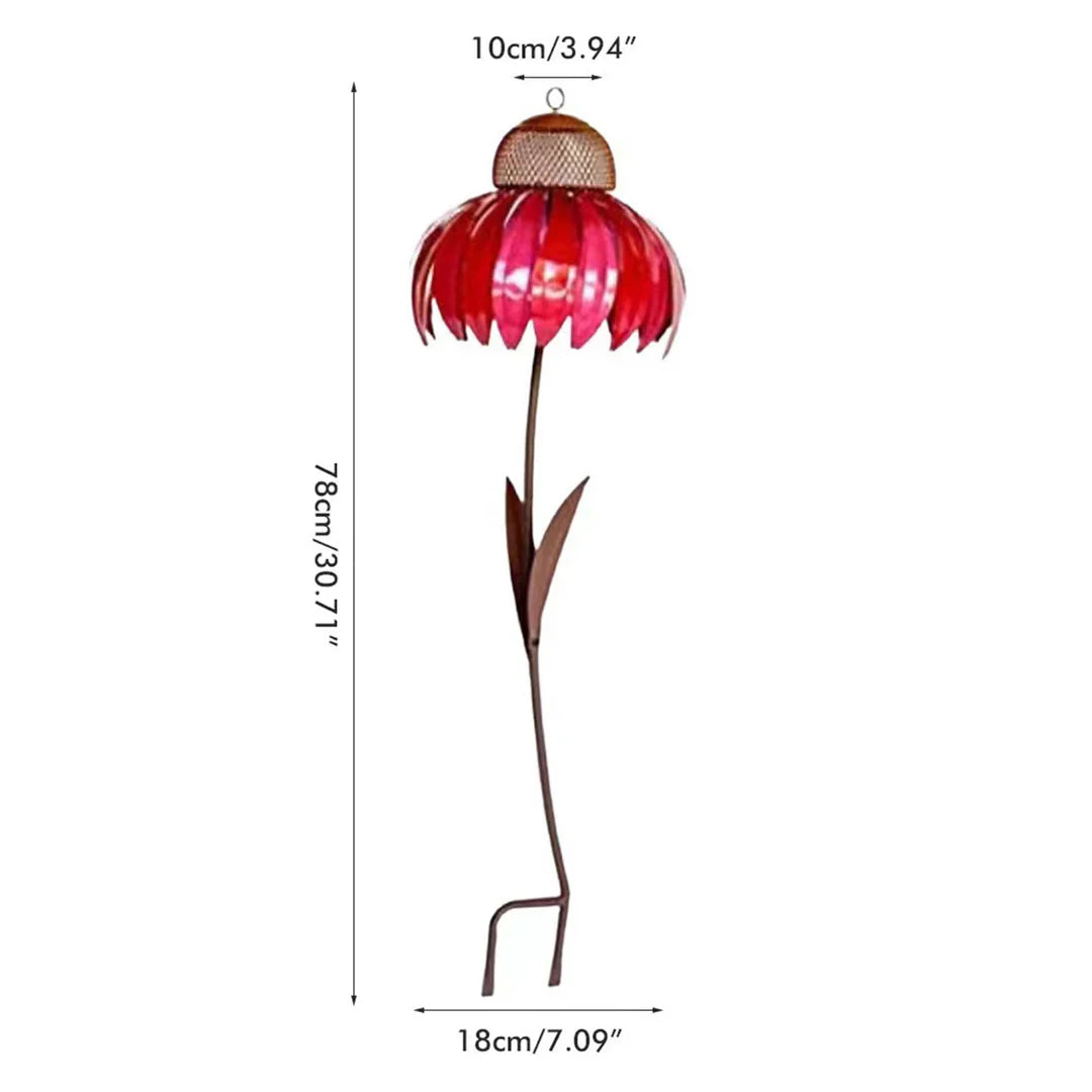 Decorative Bird Feeder Station, Floral Style
