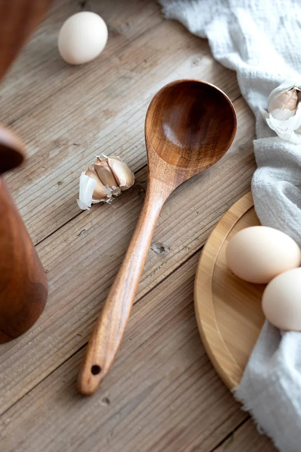 Natural Teak Wood Kitchen Set, Durable Design