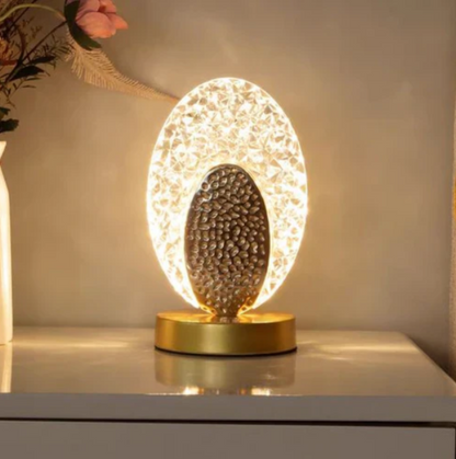Charming Table Lamp, Peacock Motif