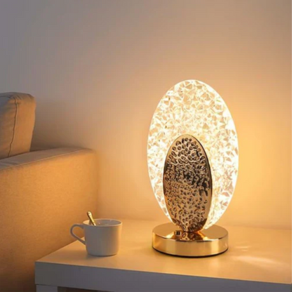 Charming Table Lamp, Peacock Motif