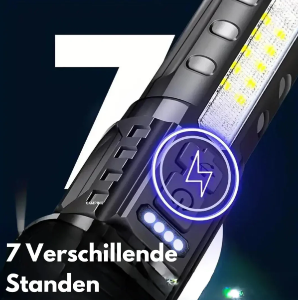 High-Output Tactical Flashlight, 5000 Lumens