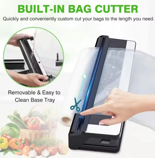 Versatile 8-in-1 Vacuum Sealer with Built-in Film Cutter