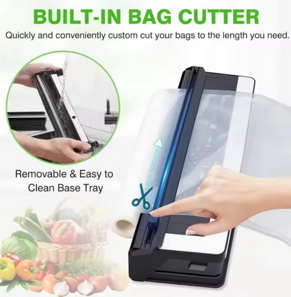Versatile 8-in-1 Vacuum Sealer with Built-in Film Cutter