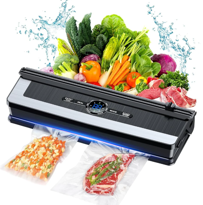 Versatile 8-in-1 Vacuum Sealer with Built-in Film Cutter