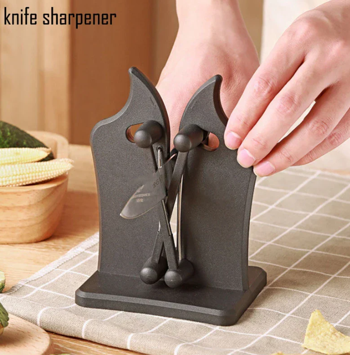 Versatile Knife Sharpener, Triple-Action
