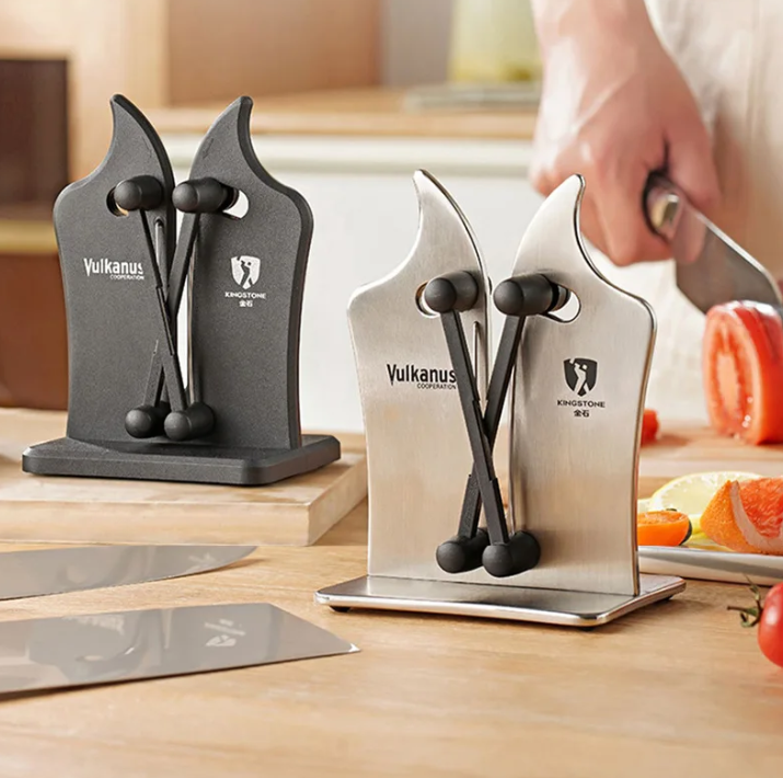 Versatile Knife Sharpener, Triple-Action