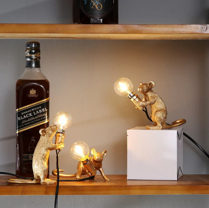 Charming Mouse Table Lamp, Whimsical Design