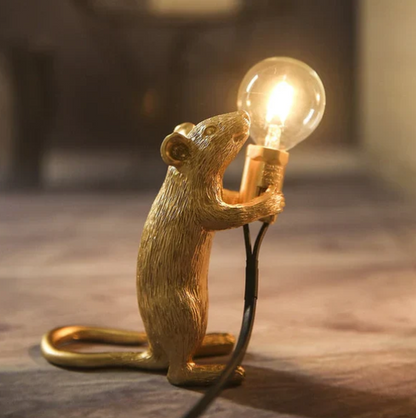 Charming Mouse Table Lamp, Whimsical Design