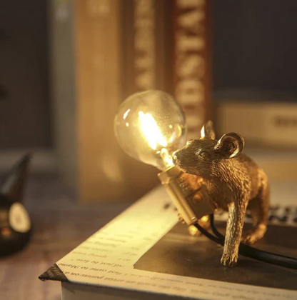 Charming Mouse Table Lamp, Whimsical Design