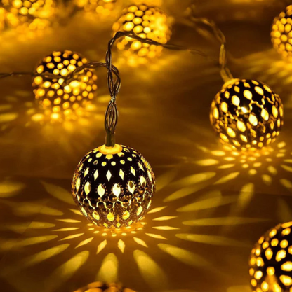 Decorative Solar String Lights, Weatherproof Design