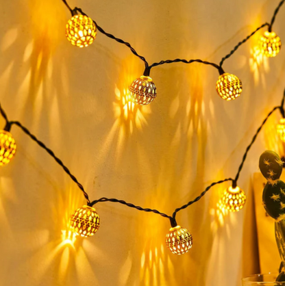 Decorative Solar String Lights, Weatherproof Design