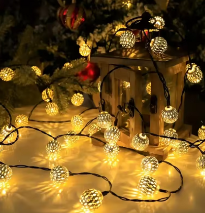 Decorative Solar String Lights, Weatherproof Design