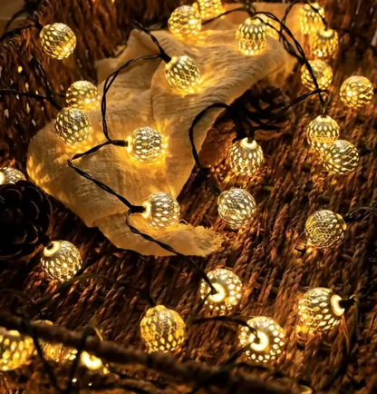 Decorative Solar String Lights, Weatherproof Design