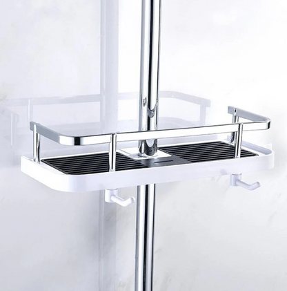Compact Shower Shelf, Space-Optimizing Design