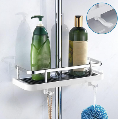 Compact Shower Shelf, Space-Optimizing Design