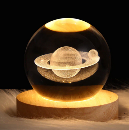 Illuminated 3D Crystal Lamp, Mood Enhancer