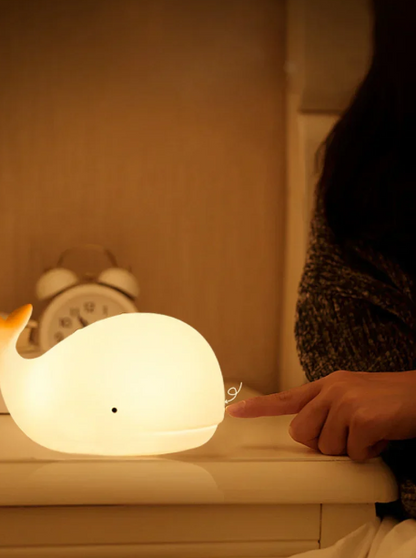 Color-Changing Whale Night Light, Charming Design