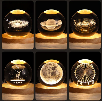 Illuminated 3D Crystal Lamp, Mood Enhancer