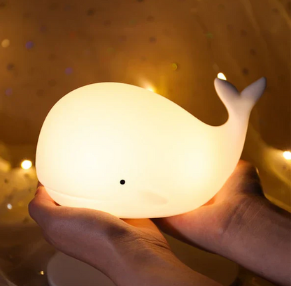 Color-Changing Whale Night Light, Charming Design