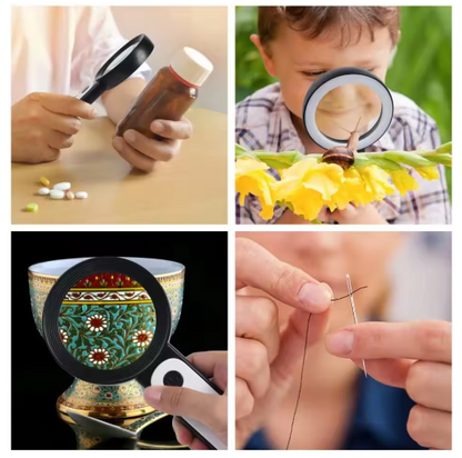 High-Power Magnifying Glass, Ideal for Seniors