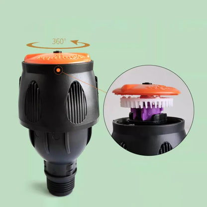 Automatic Rotating Garden Sprinkler, Retractable Tripod Design