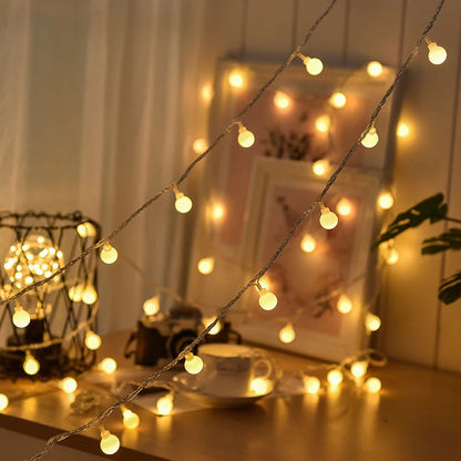Outdoor Lighting, Solar-Illuminated String Lights