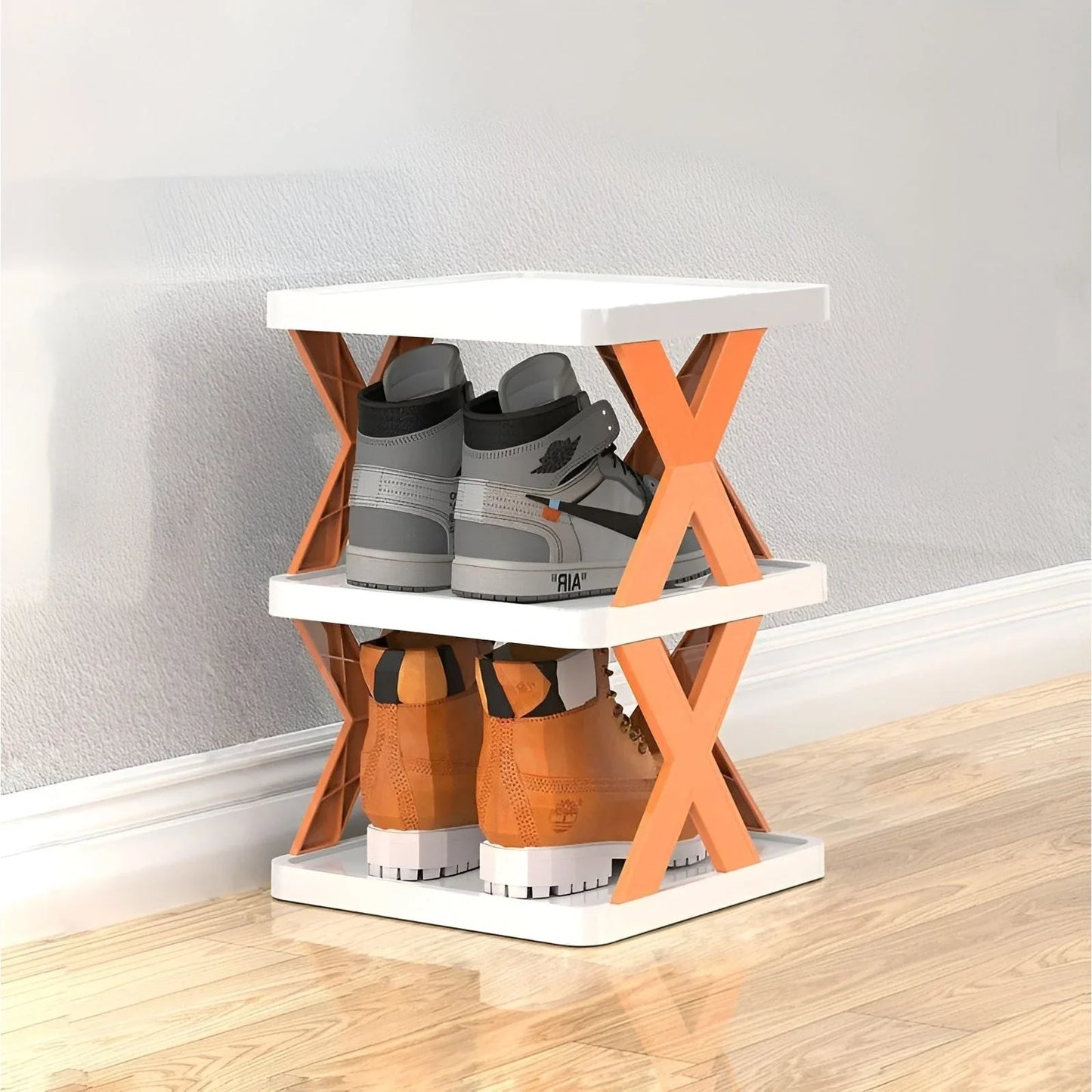 Space-Saving Shoe Rack, Foldable Design