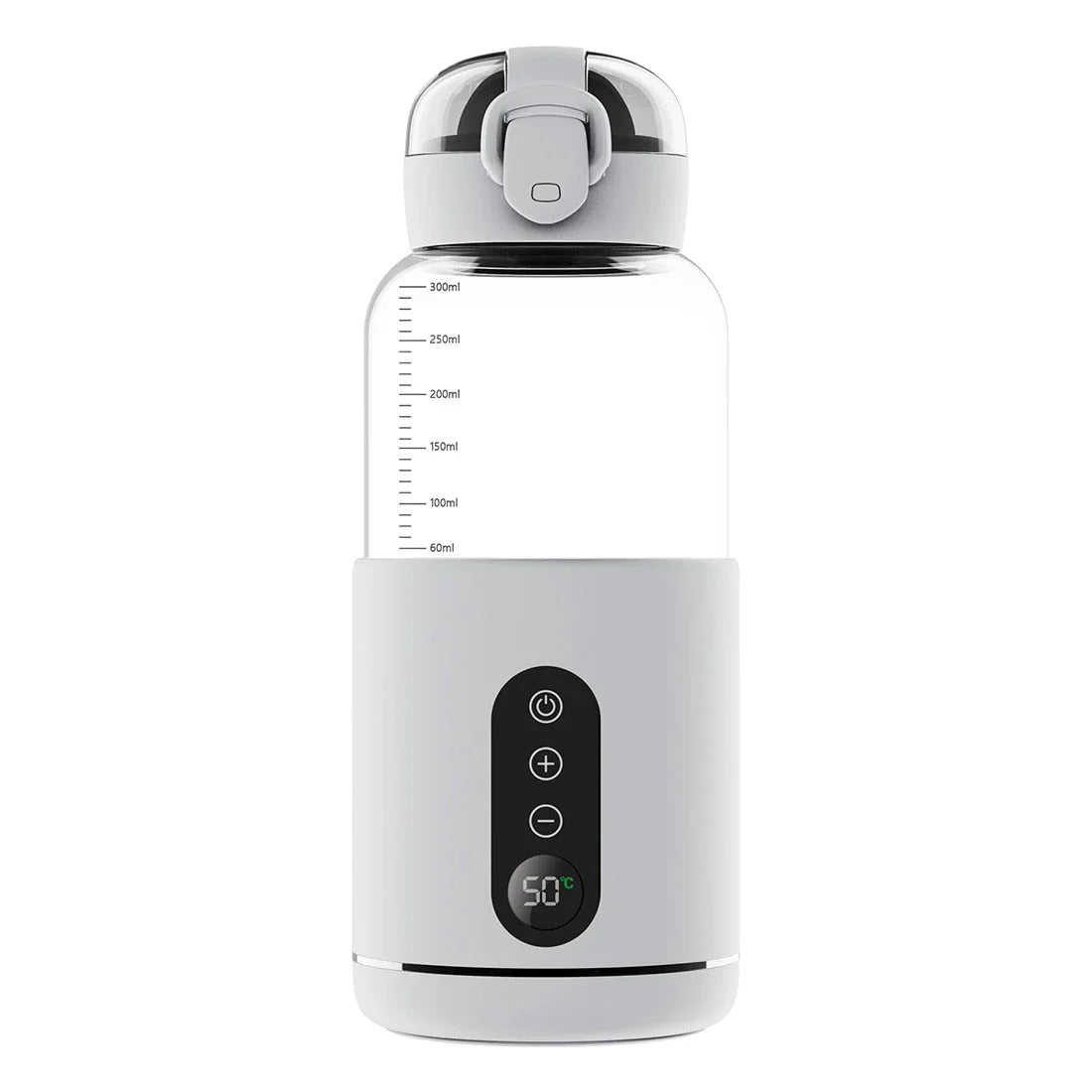 Compact Portable Bottle Warmer, Temperature Displayed