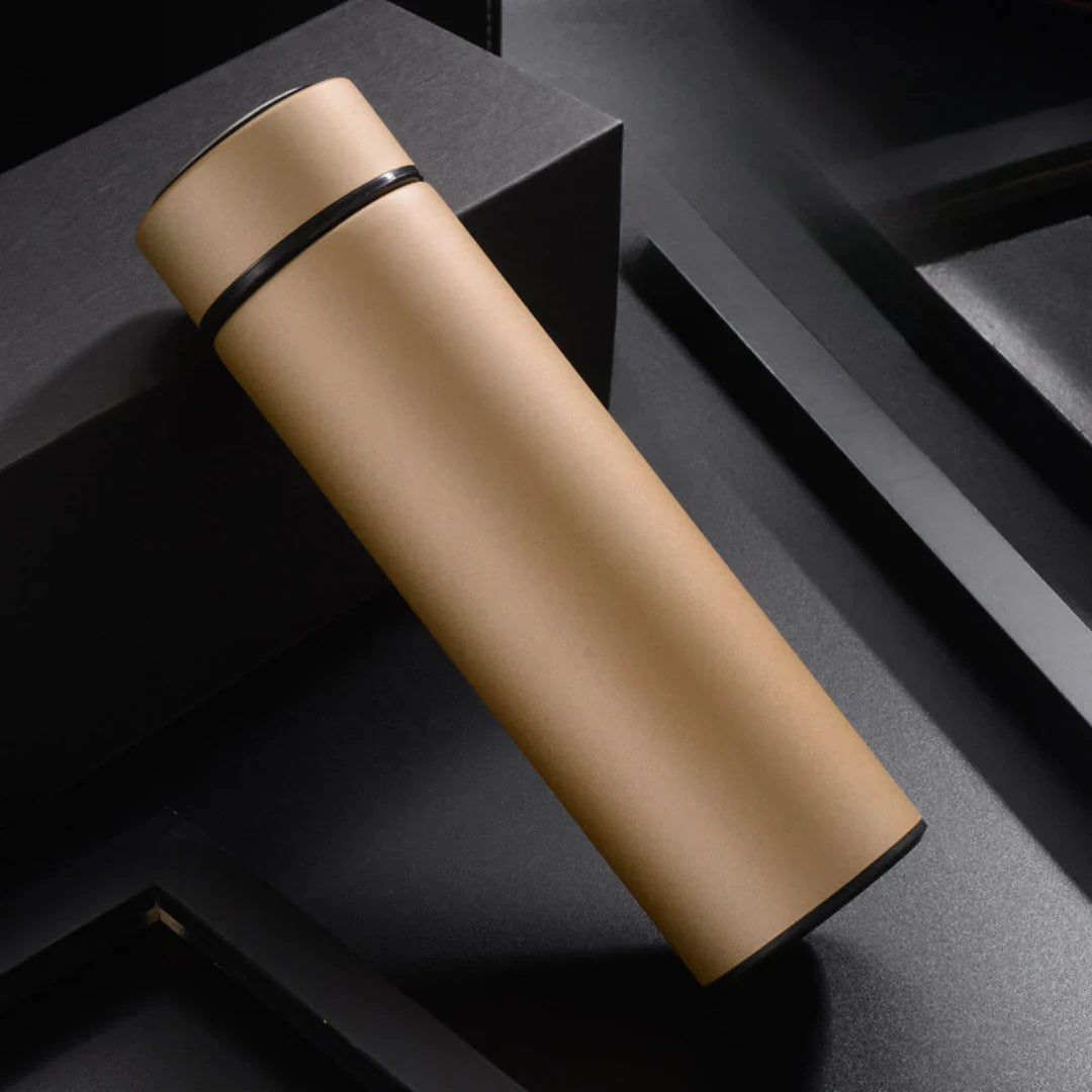 Digital Temperature Indicator Bottle, Stainless Steel Insulated Mug for Hot and Cold Beverages