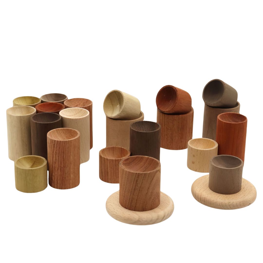 Natural Wood Aroma Diffuser, 3-Piece Set