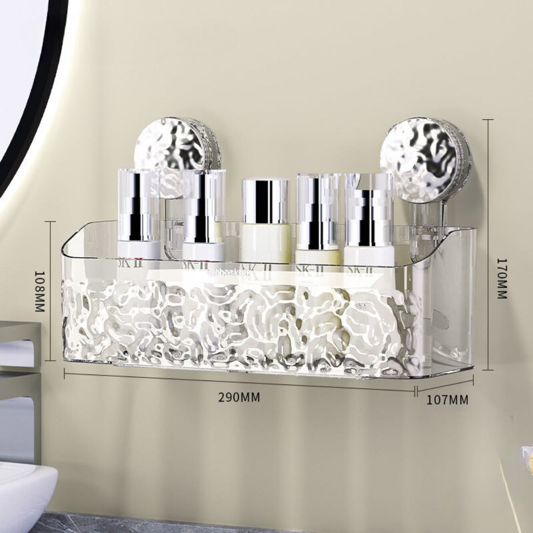 Étagère de salle de bain à ventouse étanche et sans perçage