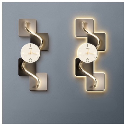 Large Geometric Wall Clock  Silent Movement Design