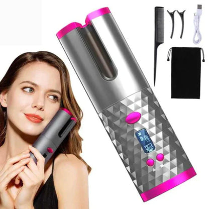 Automatic Curl Styler, Wireless and Rechargeable