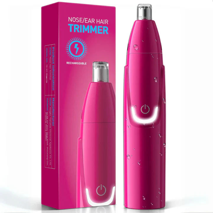 Rechargeable Ear and Nose Hair Trimmer, Cordless Design