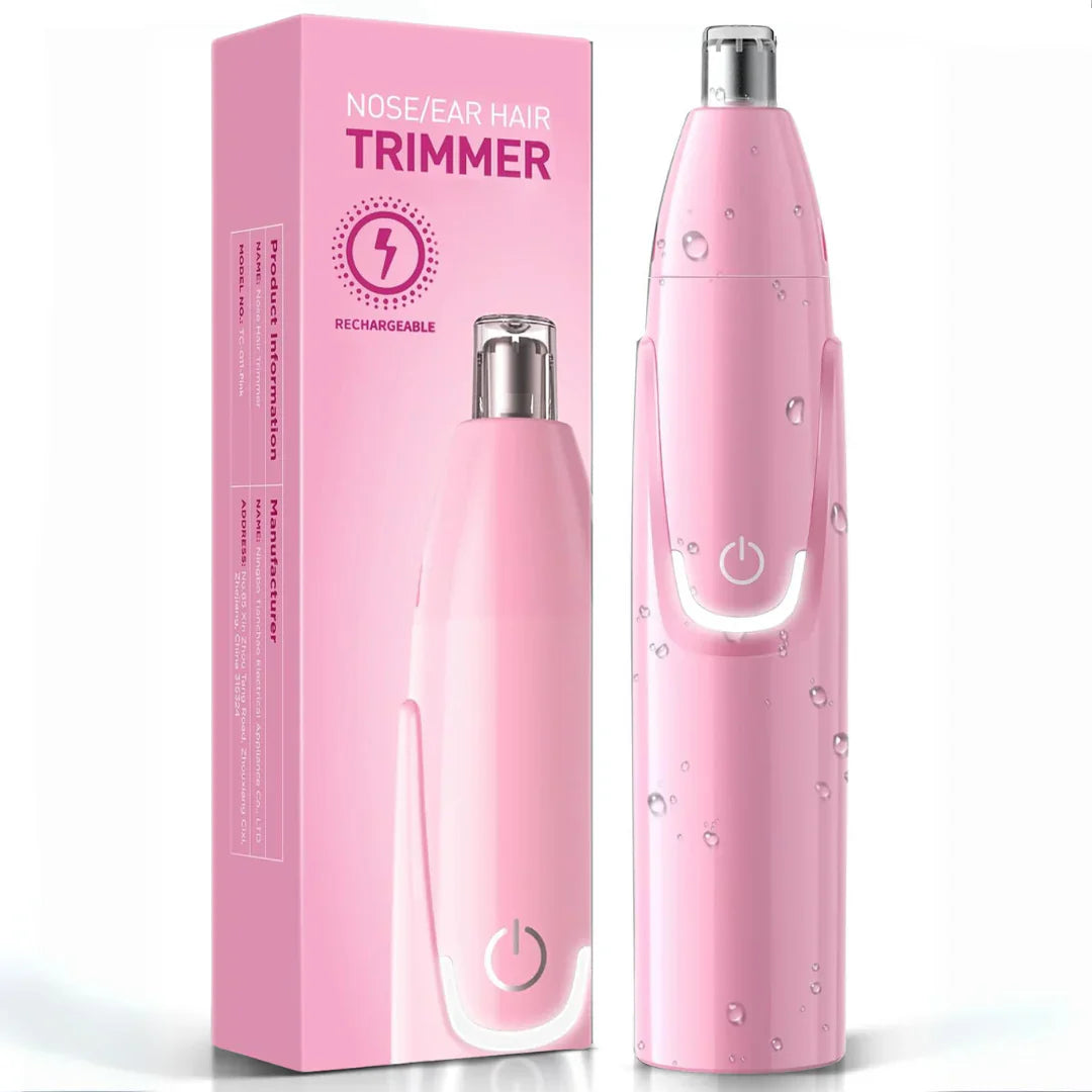 Rechargeable Ear and Nose Hair Trimmer, Cordless Design