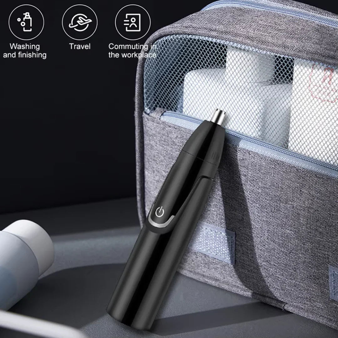 Rechargeable Ear and Nose Hair Trimmer, Cordless Design