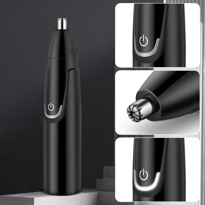 Rechargeable Ear and Nose Hair Trimmer, Cordless Design