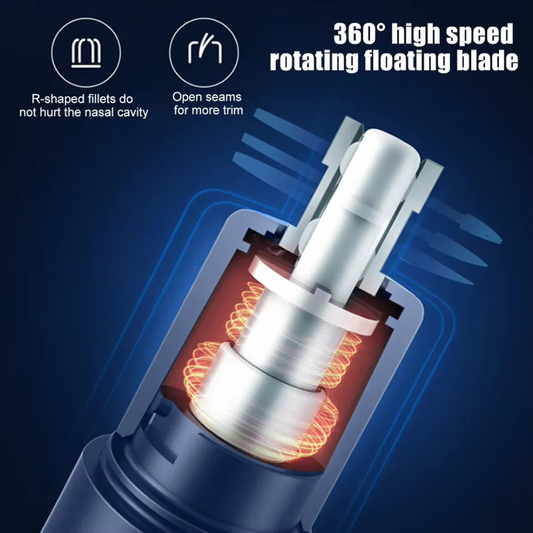 Rechargeable Ear and Nose Hair Trimmer, Cordless Design