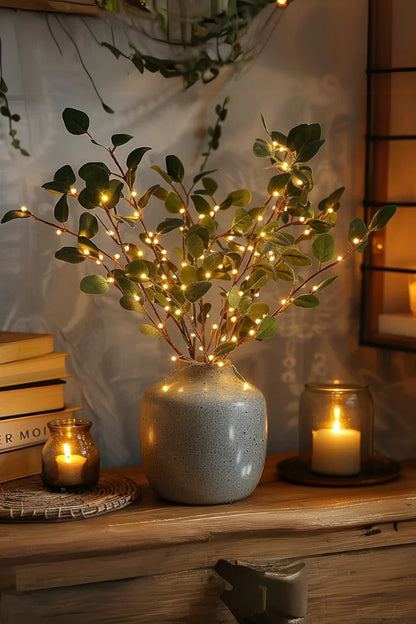 Enchanted Floral Lighted Branch Set  Soft Glow