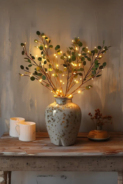 Enchanted Floral Lighted Branch Set  Soft Glow