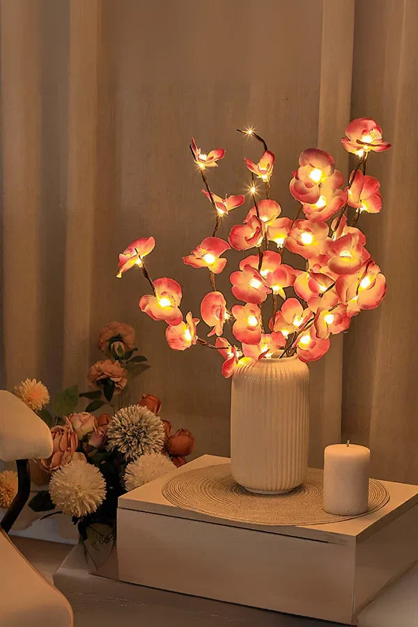 Décoration florale Blossom's Embrace - Lumière douce et lumineuse