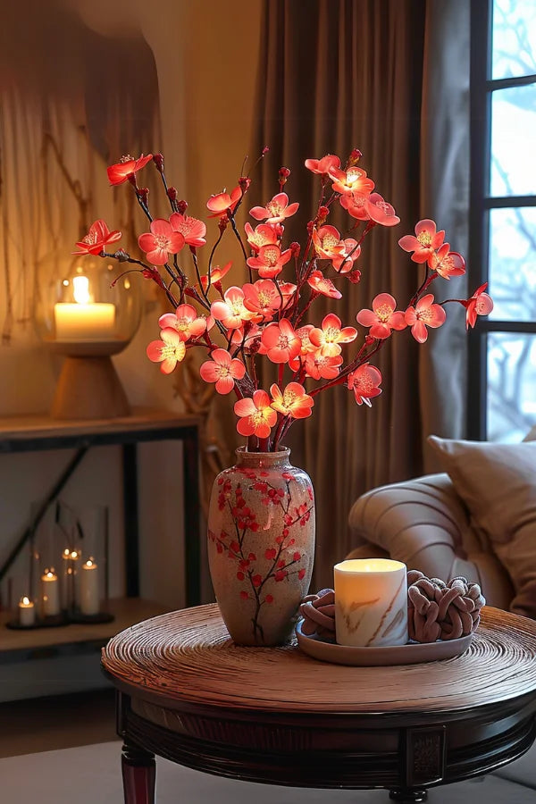 Décoration florale Blossom's Embrace - Lumière douce et lumineuse
