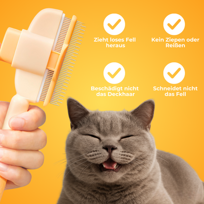 2-in-1 Cat Grooming Brush – For Healthier Fur & Less Shedding