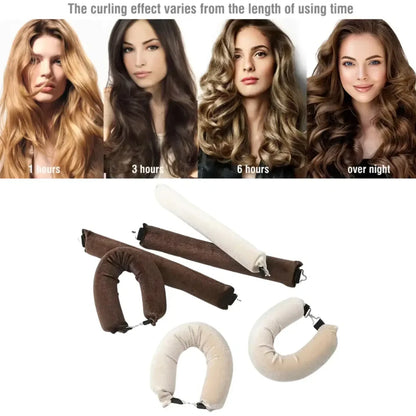Gentle Curling Rods Set, Heat-Free